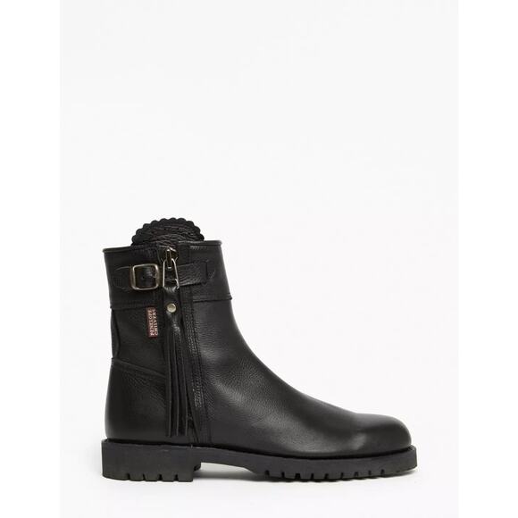 Penelope Chilvers Cropped Leather Tassel Boot - 41.5 - Picture 1 of 6
